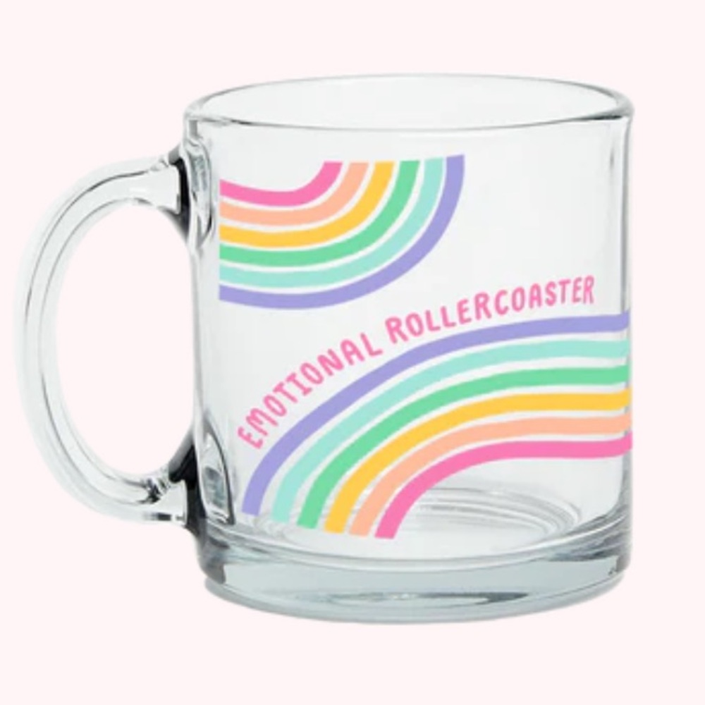 Emotional Rollercoaster Glass Mug